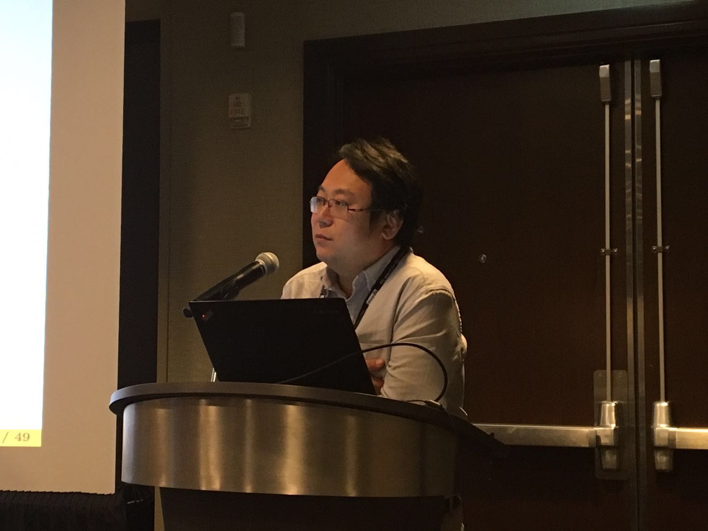 photo of Richong Zhang speaking at W3C Track